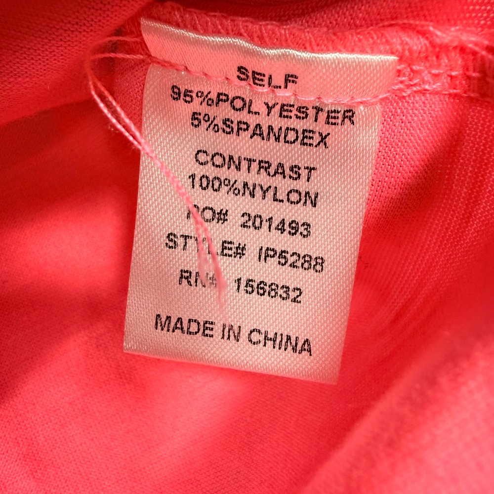 BIBI Tulle Ruffle Sleeve Top Large Neon Pink Barbiecore Y2K Statement Tee - Picture 6 of 7